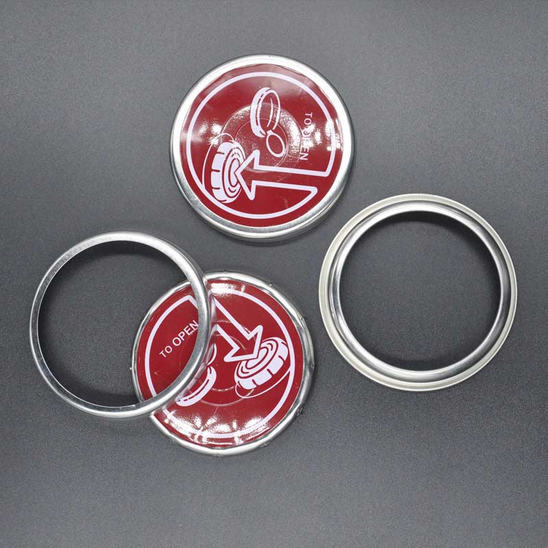 圆型封印指压盖 - 铁圈封印指压盖 - 圆形铁封圈指压盖 - 圆型封印指压盖